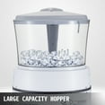 thumbnail image 3 of KFFKFF 110V Industrial Ice Crusher 1100LBS/H, 17.6 LBS Capacity Hopper, 350W Electric Tabletop Snow Cone Machine 320 RPM, Ideal for Parties, Events, and Snack Bars, 3 of 9