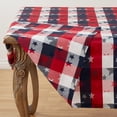 thumbnail image 2 of Fennco Styles Checkered Stardom Collection Traditional Plaid Cotton Blend 70 x 104 Inch Tablecloth â€“ Multicolor Tablecloth for Banquets, Natinal Holidays, Special Events and Home DÃ©cor, 2 of 3