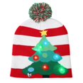 thumbnail image 3 of Gorro de Navidad con luces LED, gorro de punto brillante con colorido y árbol de Navidad, cadena de copo de nieve, regalos de decoración, novedad, 3 of 4