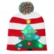 thumbnail image 1 of Gorro de Navidad con luces LED, gorro de punto brillante con colorido y árbol de Navidad, cadena de copo de nieve, regalos de decoración, novedad, 1 of 3