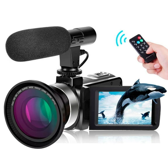 Videocamara Full HD VAK HD-809 24MP HDMI Visión Nocturna Micrófono Lente Angular
