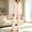Beige, variant on 2 Piece Pajamas for Women Set Long Sleeve Satin Lapel Collar Button Down Pajama Set Loose Wide Leg Pants Comfy Soft Pajamas for All Seasons Loungewear Sleep Wear XL Size