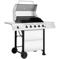 thumbnail image 5 of Royal Gourmet GA5401T 5-Burner BBQ Liquid Propane Gas Grill with Side Burner, Stainless Steel 60,000 BTU Barbecue Grill for Patio Garden Picnic Backyard Party, Silver, 5 of 13
