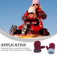 thumbnail image 4 of Qarigey Juego de manoplas para sombreros Buena resistencia a las arrugas Gorras Guantes Kits Suministros de ropa Regalos de cumpleaños para Sombreros vino rojo, 4 of 6