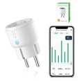 thumbnail image 1 of Smart WLAN plug, Wi-Fi plug with timer, mini plug, app remote control, current metering, Alexa/Google Home compatible, 2.4 GHz only, 10A, 1 of 5