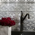 thumbnail image 3 of FASÄDE Traditional Style/Pattern 10 Decorative Vinyl 18in x 24in Backsplash Panel in Brushed Aluminum (5 Pack), 3 of 8
