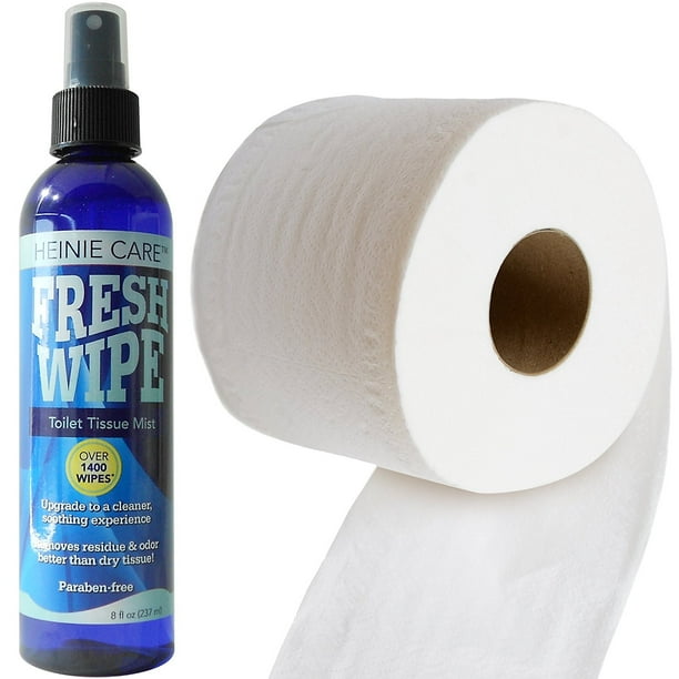 Fresh Wipe Toilet Tissue Spray Instantly turn your toilet paper into a