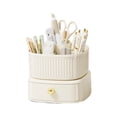 thumbnail image 1 of EGNMCR Kitchen Gadgets, Kitchen Accessories Makeup Organizer, Makeup Brush, Makeup Organizer For Vanity, 360° Rotating Makeup Brush, Large Capacity Makeup Brush, For Vanity, Desktop, storage boxes, 1 of 8