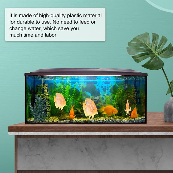 BESTYASH 1Pc Lifelike Orange Tropical Fish Aquarium Decoration Plastic Simulation Ornament