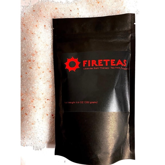Lavender Bath Salt Therapy with Tea Tree Oil - Epsom Salt with Lavender Essential Oil, Eucalyptus Essential Oil, Himalayan Salt  Tea Tree Oil -330 Grams
