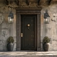 thumbnail image 6 of The Great Outdoors 73353 Cardigan 3 Light 24" Tall Outdoor Wall Sconce - Sand Coal Black /, 6 of 7