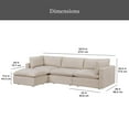 thumbnail image 4 of Better Homes & Gardens Weston 107.5" Cloud Modular Sectional Sofa, Heathered Wheat, 4 of 8