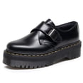 thumbnail image 2 of Zapatos de suela gruesa para mujer, mocasines con plataforma Oxfords, hebilla y Correa, punta redonda, 2 of 4