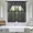 Black, variant on Gorgeous Home Linen 3-Piece Sheer Organza Kitchen Curtain Set with Swag Valance, Gray