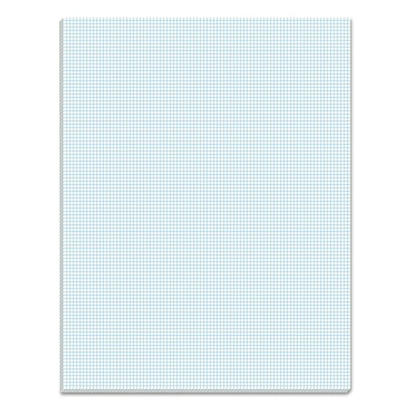 TOPS Products Quad Rule Quadrille Pads, 8.5 x 11 in, White, 50 Pages