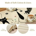 thumbnail image 4 of sasyxdc Marble Table Runner  Black Dark Green Abstract Table Dresser Runners for Kitchen Party Dinner Wedding Celebration Home Living Room  13x36 Inch gtr, 4 of 8