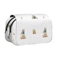 thumbnail image 1 of Disketp Rabbit Blowing Dandelions Estuche de Lápices de Doble Capa con Tapa Abatible y Cremallera, Organizador Escolar para Adolescentes y Adultos, 1 of 7