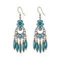 thumbnail image 4 of Pendientes de joyería bohemia para mujer, acrílico, flor, borla, cristal, boda, 106677, 4 of 4