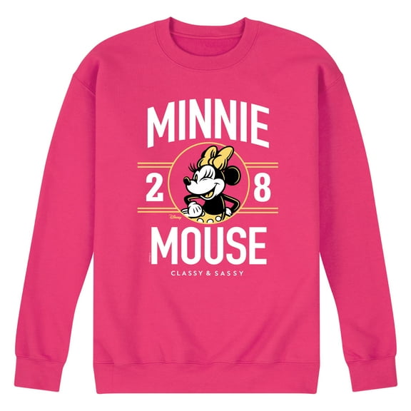 Disney - Minnie Mouse - Classy & Sassy Since '28 - Men's Crew Neck Fleece Pullover
