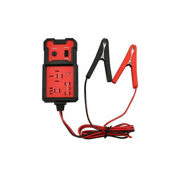 Lishi 12V Car Relay Tester, Electronic Diagnostic Tool with Battery Checker and Clips