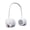 WHITE, variant on Neck hanging wireless bluetooth speaker with light usb mini portable neck hanging subwoofer outdoor sports retro audio