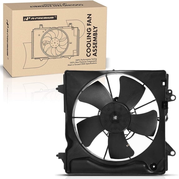 A-Premium Engine Radiator Cooling Fan Assembly Compatible with Honda HR-V HRV 2016 2017 2018 2019 2020 2021 2022 1.8L, Left Driver Side