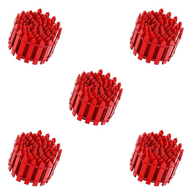 Valla de en miniatura Yuarrent Decoraciones Jardín Rojo 100x5cm