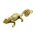 thumbnail image 3 of Estatua de Animal, colgante de llavero de latón, camaleón, llaveros colgantes para coche, regalo creativo para hombre, llavero colgante decorativo de, 3 of 9