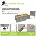 thumbnail image 3 of Evita 42" Propane Fire Pit Table for Outdoor 50,000 BTU Gas Fire Pits with Lid ,Glass stone,Tank Cover, 3 of 9