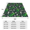 thumbnail image 3 of Pofeuu Dinosaur and Bone Print Ultra-Soft Micro Fleece Blanket,for Bed Or Sofa,All Season Throw Blankets Flannel Blanket-50"x40", 3 of 7