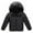 Black, variant on Baby Boys Girs Thin Hooded Zipped Jacket Autumn Winter Warm Toddler Infant Classic Jacket Outerwear,2-7T