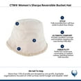 thumbnail image 4 of CTM  Sherpa Reversible Bucket Hat (Women), 4 of 4