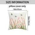 thumbnail image 7 of Unique Bargains Cotton Boho Plant Embroidery Soft Square Throw Pillow Covers Light Pink, 7 of 7