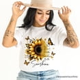 thumbnail image 6 of Sunflower Inspirational Quote T-Shirt, When You Can&rsquo;t Find the Sunshine Be the Sunshine Tee, 6 of 6