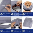 thumbnail image 4 of GHODEC Soft Dog Cone for Dogs After Surgery, Breathable Pet Recovery Collar for Large Medium Small Dogs and Cats, Adjustable Dog Cone Collar, Elizabethan Collar（M), 4 of 6
