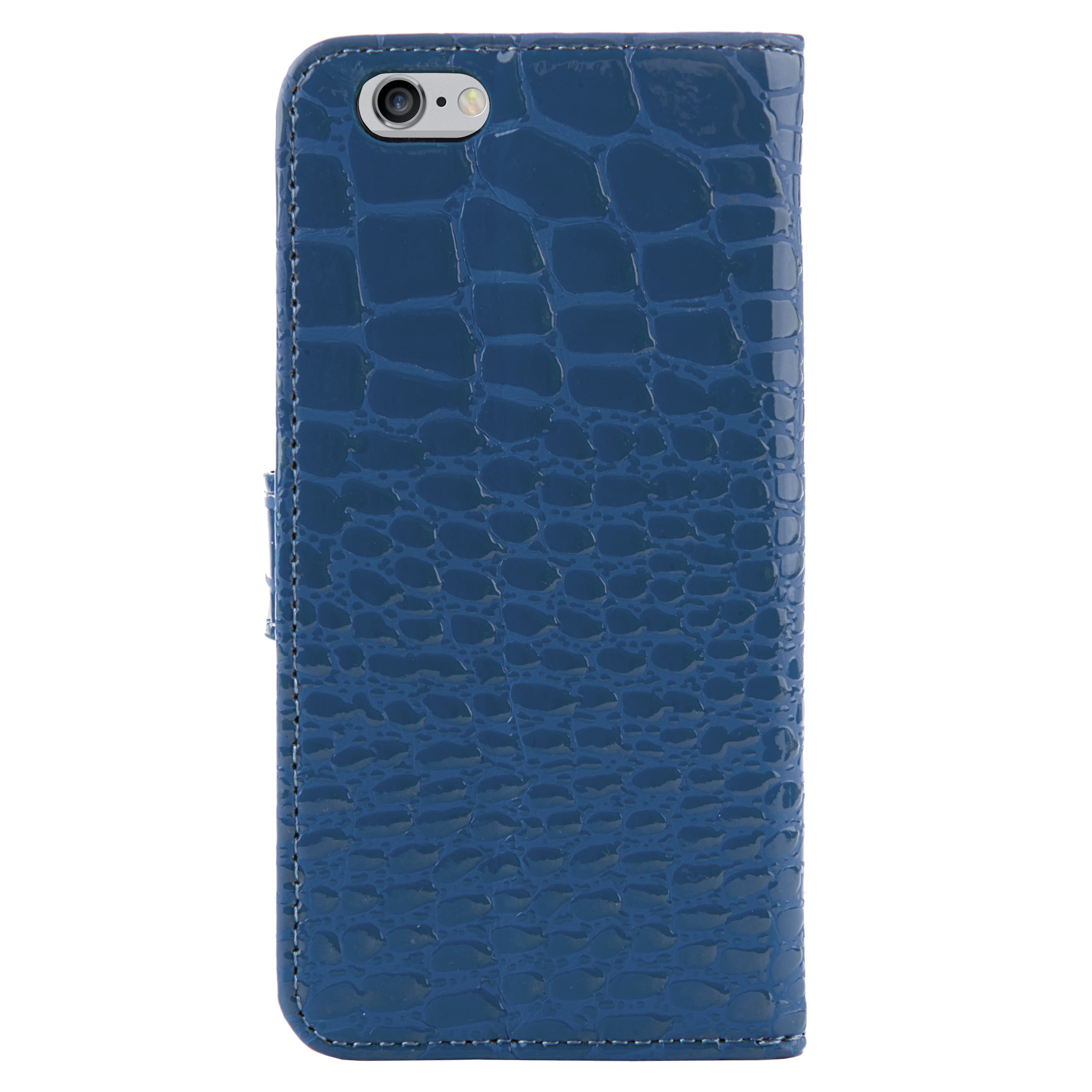 Flip Wallet Folio Phone Case Croc Embossed leather for iPhone 6s iPhone 6