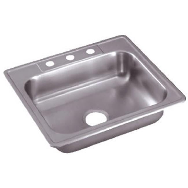 Sinks NE25224 25 x 22 x 6 in. Basic Series Stainless Steel Single