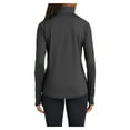thumbnail image 2 of Yellow Rooster Women's Sport Wick Stretch 1/2 Zip Pullover Charcoal Grey L, 2 of 7