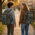 thumbnail image 3 of HUIACONG Neon Monster Truck Print School Backpack for Kids Boys Age 5-14 Water Repellent Multi Pocket Bookbag with Adjustable Padded Straps Sturdy Large Capacity Daypack for Elementary Travel, 3 of 7