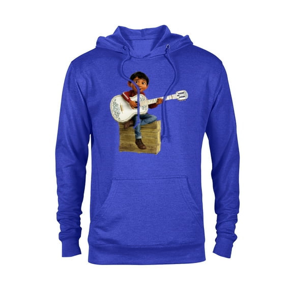 Disney Pixar Coco Miguel Rivera Playing Guitar T-Shirt - Pullover Hoodie for Adults - Customized-Royal Heather