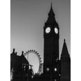thumbnail image 2 of Frank, Assaf 25x32 White Modern Wood Framed Museum Art Print Titled - View of Big Ben from street, London, UK, 2 of 4