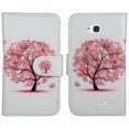 thumbnail image 1 of SOGA PU Leather Magnetic Flip Design Wallet Case for LG Ultimate 2 / L41C / L70 - Butterfly Floral, 1 of 1