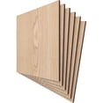 thumbnail image 2 of Ekena Millwork 15 3/4"W x 15 3/4"H x 3/8"T Wood Hobby Boards, Red Oak (6-Pack), 2 of 6
