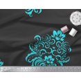 thumbnail image 3 of Soimoi Tissu Satin Modal Ogee Damas Imprimé 1 Yard 42 Pouces de Large, 3 of 5