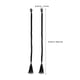 thumbnail image 2 of CHICHUMID 4Ud Extensiones Trenzadas Clip in Negro Para Coleta Look Y Chic Cosplay, 2 of 8