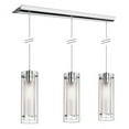 thumbnail image 5 of Dainolite 3 Light Pendant Clear/Frosted Glass - Polished Chrome, 5 of 5