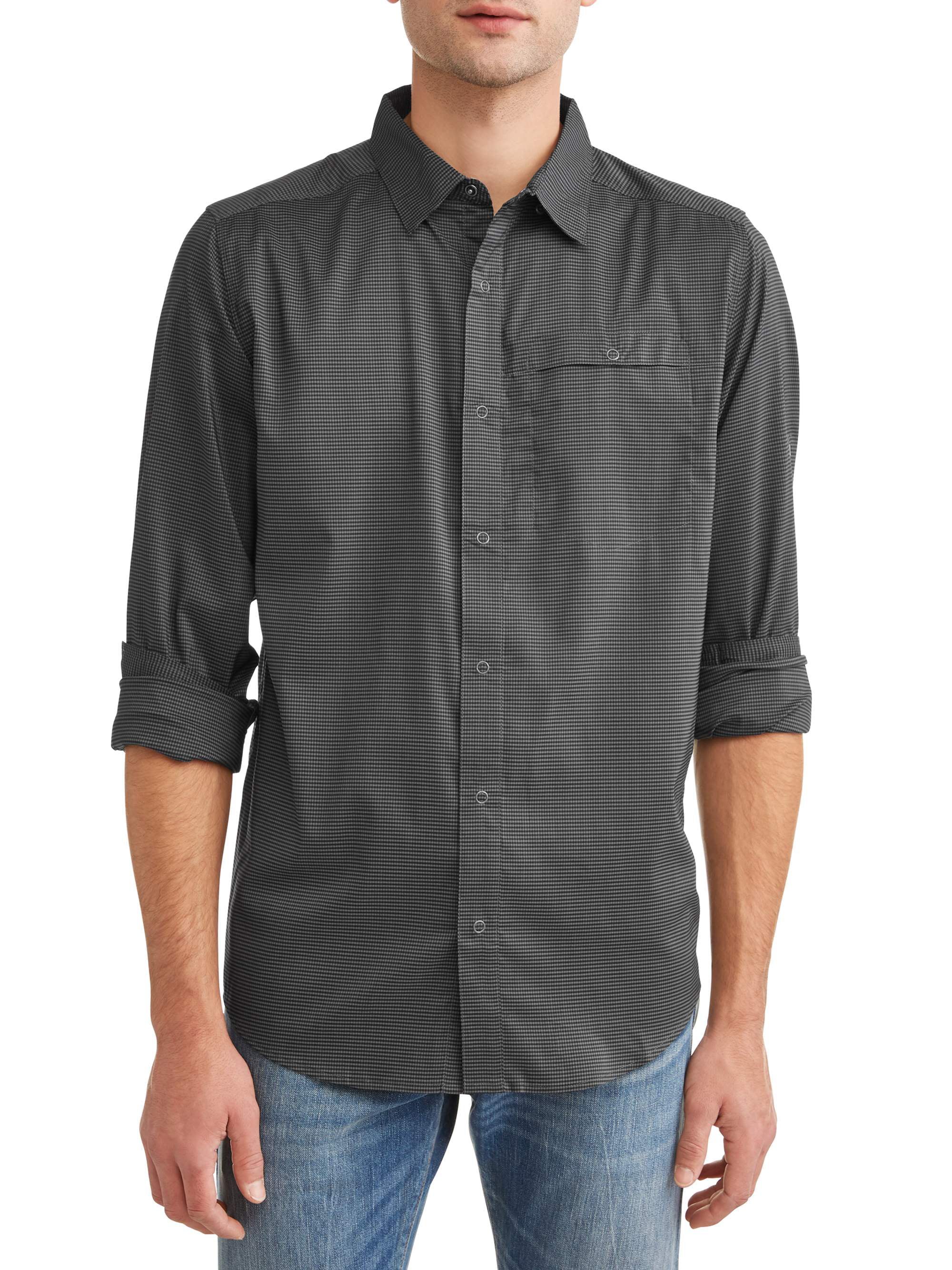 Swiss Tech Long Sleeve Outdoor Woven Shirt - Walmart.com