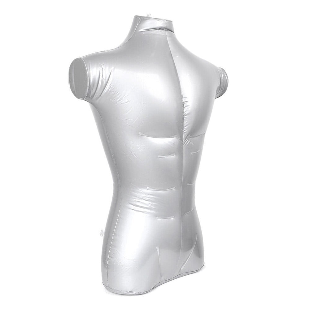Yannee New 1 Pcs Male Upper Half Body Without Arm Top Shirt Display Inflatable Mannequin Men Dummy Torso Model 1003
