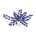 thumbnail image 4 of Nvzi Horquillas para el pelo de boda con flores para novias, peinetas con perlas de cristal, pinzas para el pelo, accesorios para el pelo de boda dorados, joyas, color blanco, 4 of 4
