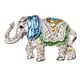 thumbnail image 1 of animal cristal broches Pin para mujeres / hombres-plata jinwen Broche de cristal de elefante, 1 of 6